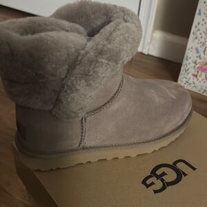 UGG Gray Shearling Boots